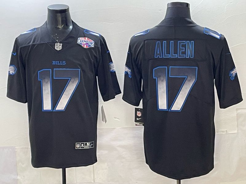 Men 2025 Buffalo Bills #17 Allen black Limited Nike NFL Jersey style 023